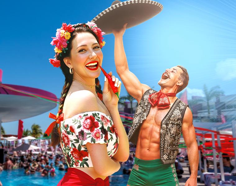 MEXICAN POOL PARTY  Temptation Cancun Resort Cancún MEXICAN POOL PARTY  Temptation Cancun Resort Cancún