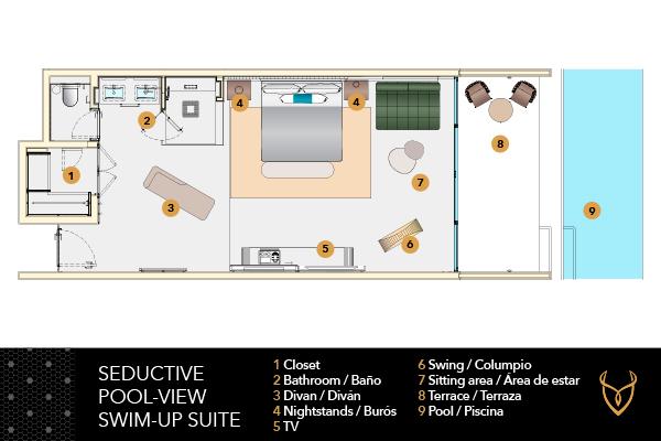 Seductive Pool View Swim-up Suite Desire Riviera Maya Resort Puerto Morelos Seductive Pool View Swim-up Suite Desire Riviera Maya Resort Puerto Morelos