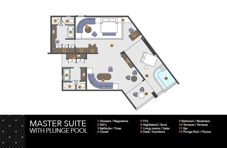 Master Suite Plunge Pool  Desire Pearl Riviera Maya Resort Puerto Morelos Master Suite Plunge Pool  Desire Pearl Riviera Maya Resort Puerto Morelos