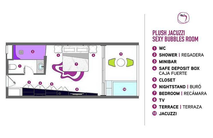 Plush Jacuzzi Sexy Bubbles Room Temptation Cancun Resort Cancún Plush Jacuzzi Sexy Bubbles Room Temptation Cancun Resort Cancún