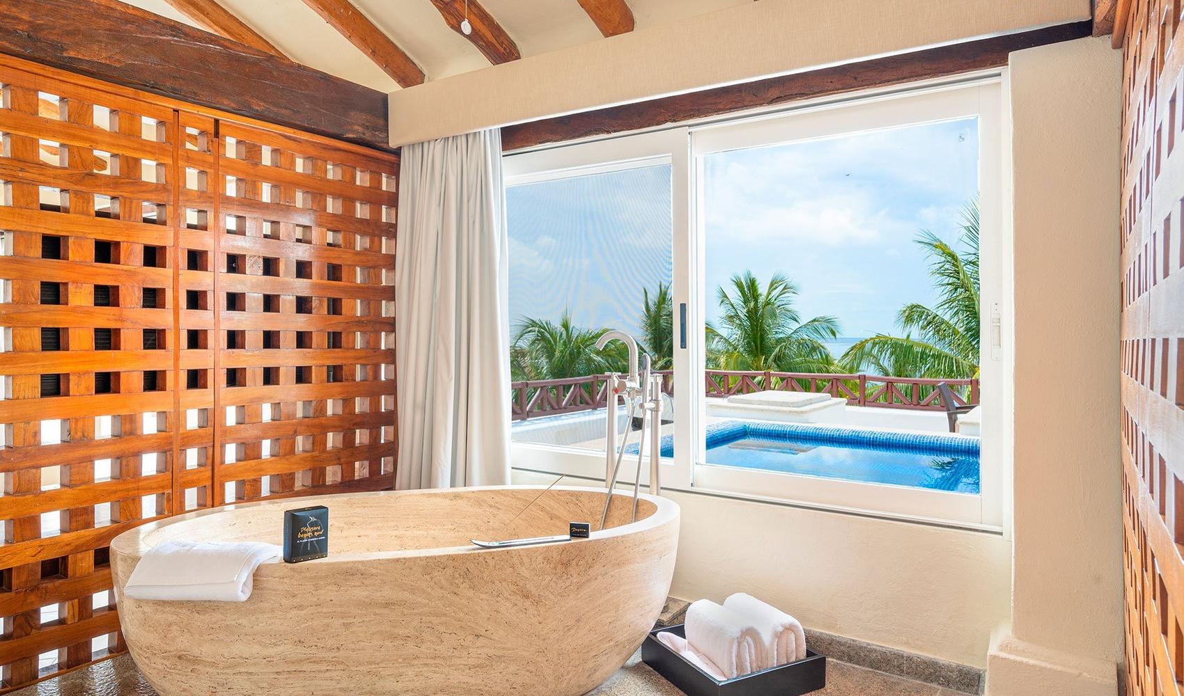 Penthouse passion suite plunge pool  Desire Pearl Riviera Maya Resort Puerto Morelos Penthouse passion suite plunge pool  Desire Pearl Riviera Maya Resort Puerto Morelos